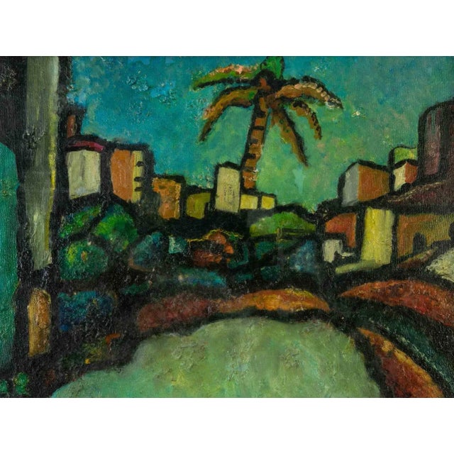 City landscape is an artwork realized by Lello Barresi in 1980s. Oil on Canvas 67 x 47 cm ; 100 x 80 cm. Good conditions...