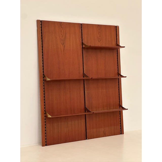 Vintage Modular Wall Bookcase in Teak, 1970s For Sale - Image 6 of 6