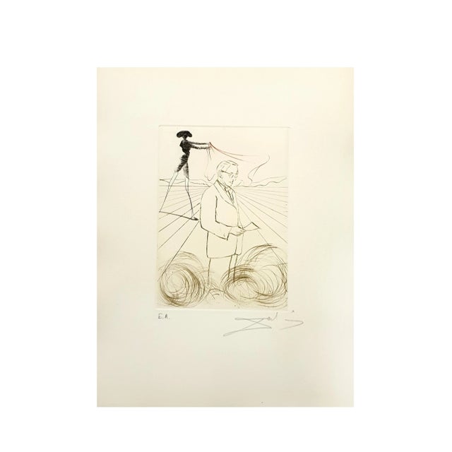 Salvador Dali - Alexander Fleming - Original Hand Signed Engraving Dimensions: 17.5 x 12.5 cm 1970 Signed in pencil EA...