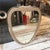 1950s 1950s Gio Ponti Style Mid-Century Modern Brass Italian Heart Shaped Wall Mirror For Sale - Image 5 of 17