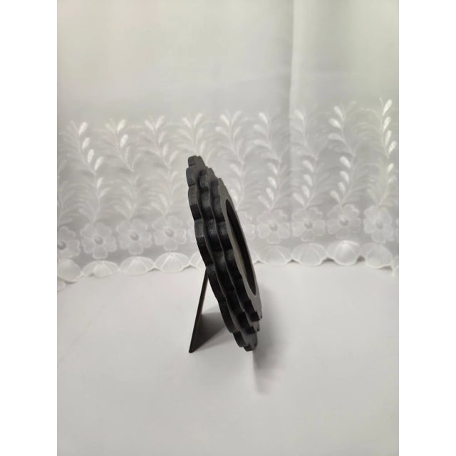 Early 21st Century Westbury Black Scalloped Wood Photo Frame – 4x4" Picture, Vintage Shabby Chic Gothic Style For Sale - Image 5 of 8