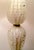 Murano Vintage Mid Century Murano Venetian White & Gold Glass Lamps- a Pair For Sale - Image 4 of 10