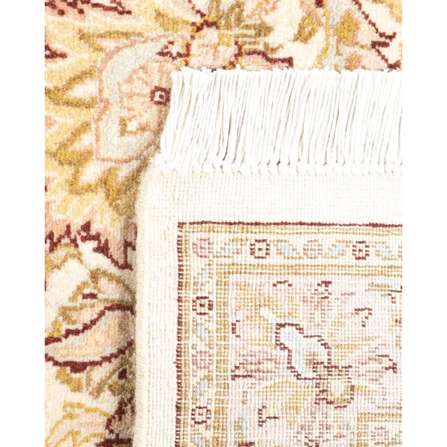 2000 - 2009 Mogul, One-of-a-Kind Hand-Knotted Area Rug in Ivory, 2' 7" x 8' 3" For Sale - Image 5 of 8