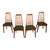 Knoll Set 4 Danish Mid Century Modern "Eva" Teak Dining Chairs by Niels Koefoed 1964 For Sale - Image 4 of 18