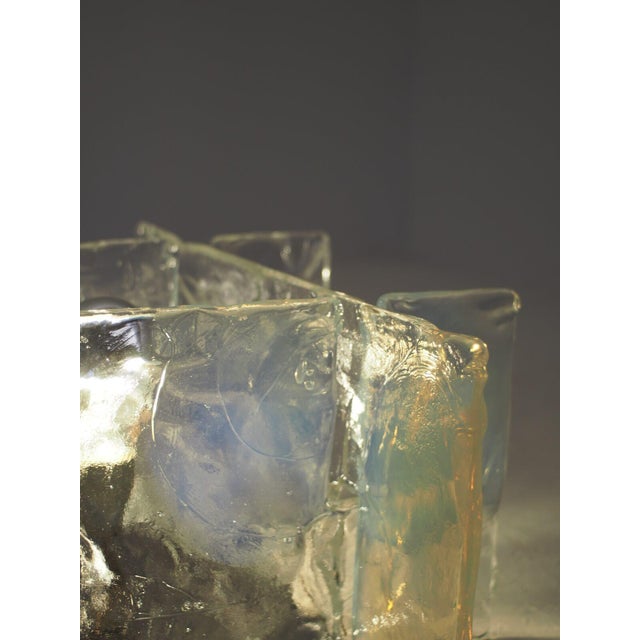 Blue Vintage Ceiling Light by A.V. Mazzega, Italy, 1970s For Sale - Image 8 of 12