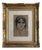 Edouard Morerod, Portrait de femme amérindienne, 1919, Pencil, Charcoal & Pastel on Paper, Framed For Sale