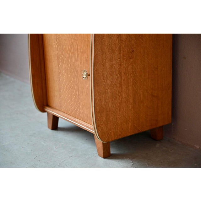 Vintage Bedside Table with Compass Legs, 1960s For Sale - Image 9 of 16