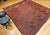 Tribal Vintage Turkmen Ersari in Allover Geometric Pattern in Red, Blue, Navy, Brown For Sale - Image 3 of 14