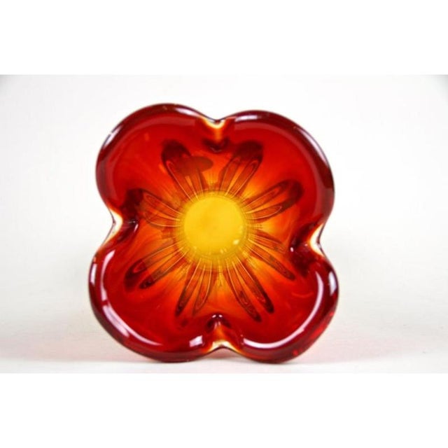 Mid-Century Red and Orange Murano Glass Vase, 1960s-1970s For Sale - Image 15 of 16
