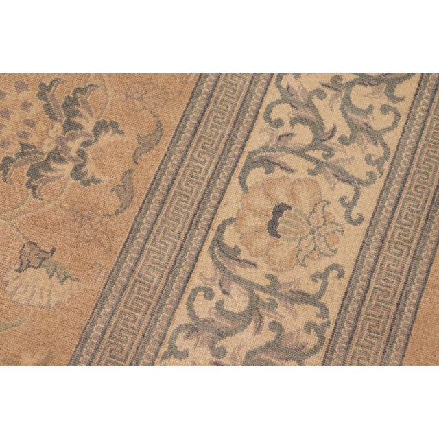 Boho Chic Orange/Beige Wool Rug - 8'2'' X 10'2'' For Sale In New York - Image 6 of 10
