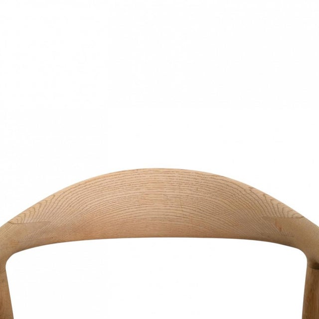 JH503 The Chair in Oak and Black Leather by Hans Wegner, 1960s For Sale - Image 4 of 18