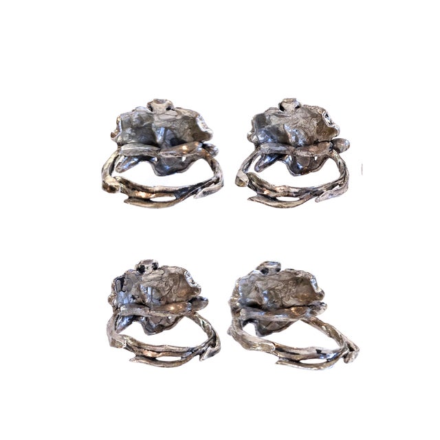 Set of 4 Arthur Court Bunny Napkin Rings With Original Box For Sale - Image 13 of 18