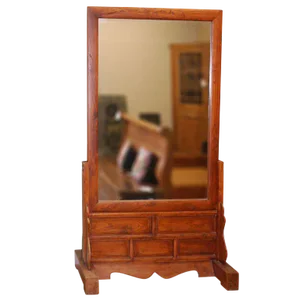 Large Antique, Two-Sided Floor Mirror