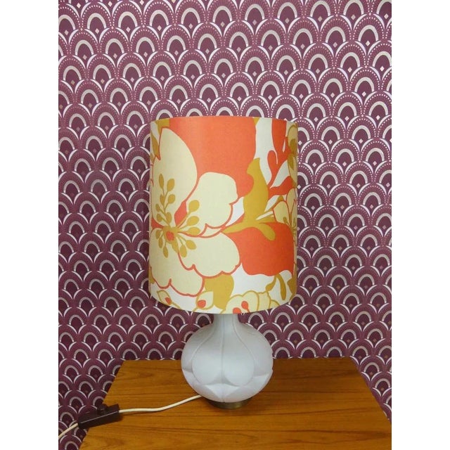 Colorful Umbrella Illuminated Glass Base Noble Table Lamp from Peill & Putzler, 1970s For Sale - Image 11 of 11
