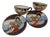 Japanese Meiji Hand-Painted Satsuma Ceramic Mocha Cups, 1890s, Set of 4 For Sale