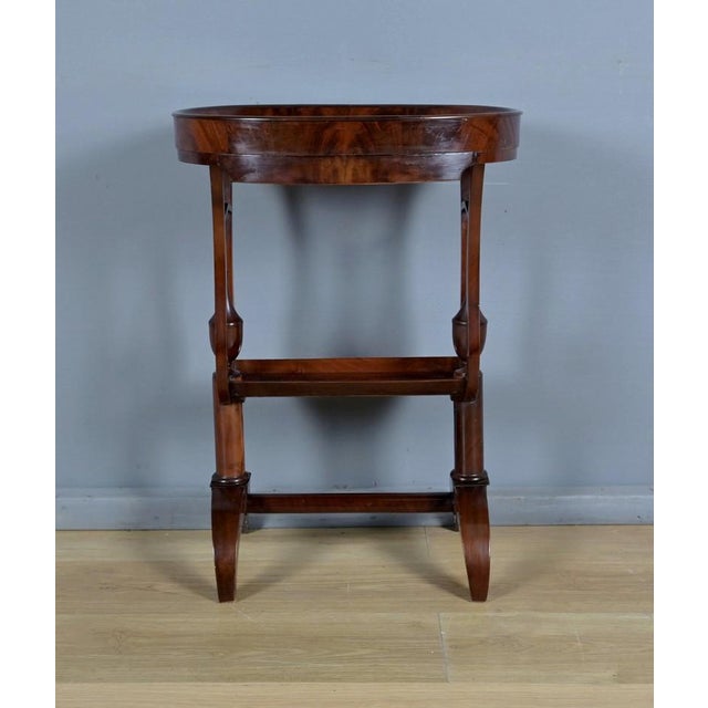 Empire Mahogany Burl Trinket Tray Table, Early 19th Century For Sale - Image 10 of 16