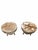 Tribal Vintage African Tribal Cowhide Drum Side Tables - Set of 2 For Sale - Image 3 of 12