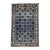 Rare Small Vintage With Blue Geometric Design | 1'8" X 2'7" For Sale