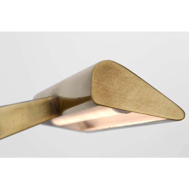 Petrel 8" Picture Light in Hand-Rubbed Antique Brass Designer: Ian K. Fowler Height: 2.5" Extension: 8.25" Backplate: 2.5"...