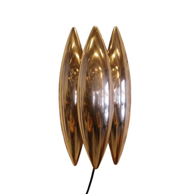 Gold Kastor Wall Lamp in Brass by Jo Hammerborg for Fog & Mørup, 1960s For Sale - Image 8 of 12