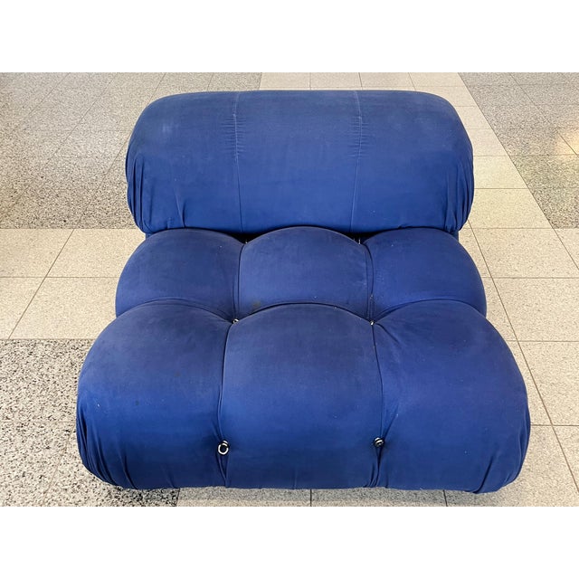 Cobalt Blue Modular Sofa by Mario Bellini for B & B Italia For Sale - Image 10 of 16