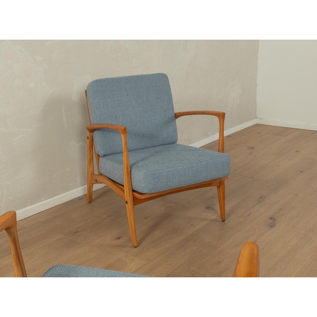 Mid-Century Modern Vintage Armchair in Cherry, 1960s For Sale - Image 3 of 9