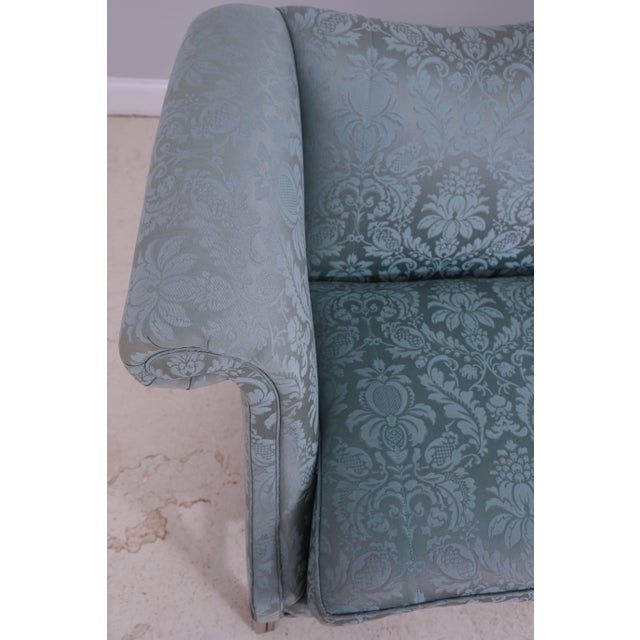 Hancock & Moore Hancock & Moore Damask Upholstered Chippendale Sofa For Sale - Image 4 of 18
