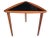 Arthur Umanoff Pair of 1960s Danish Modern Teak Triangle End Tables With Black Laminate For Sale - Image 4 of 13