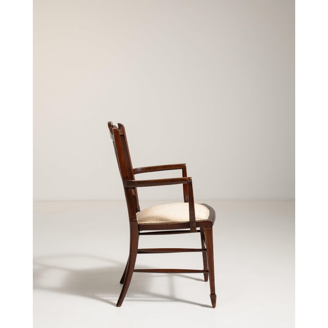 Edwardian Inlaid Mahogany Armchair, Antique, United Kingdom, 19th Century For Sale - Image 14 of 14