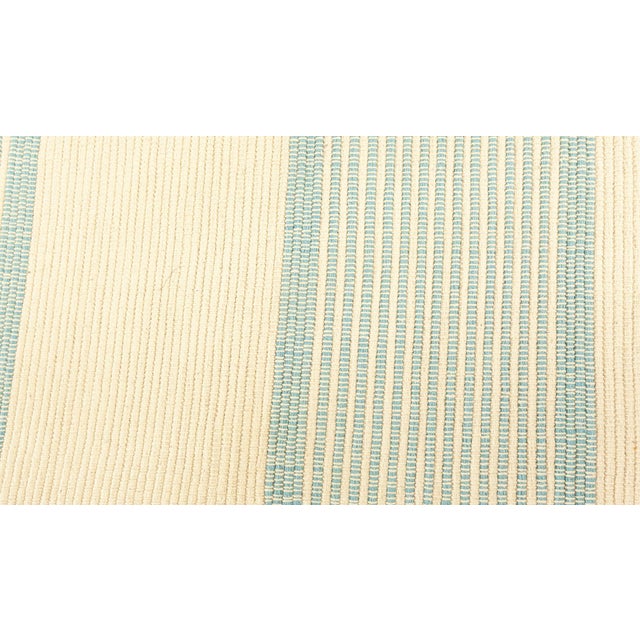 Modern Modern Geometric Cut-Pile Flat Weave Wool Runner by Doris Leslie Blau For Sale - Image 3 of 7