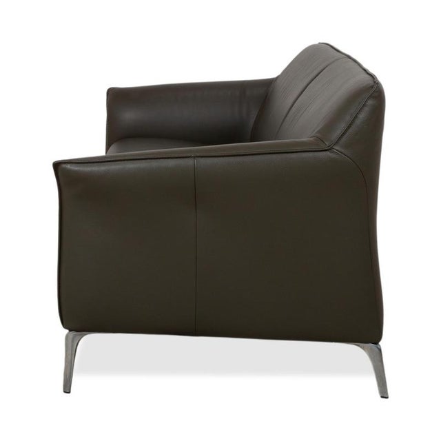 Mayon 2-Seater Sofa in Dark Green Leather from Leolux For Sale - Image 11 of 12