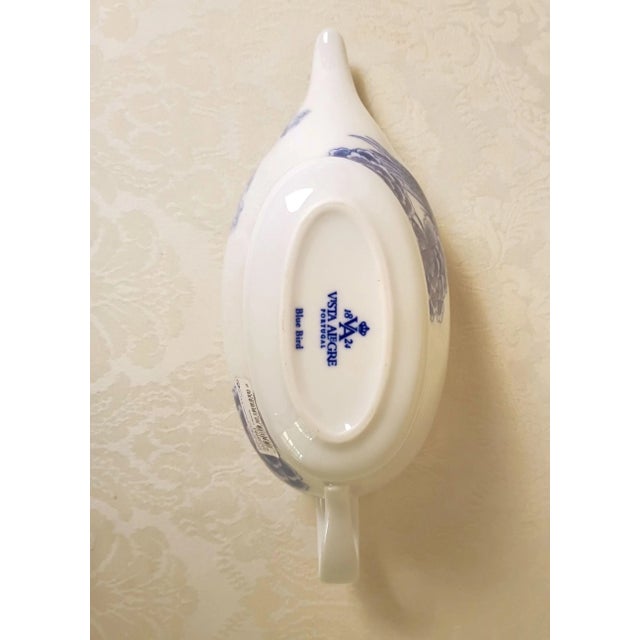 Vista Alegre Blue Bird Blue and White / Sauceboat Crown Model Porcelain Gravy Tureen - New For Sale - Image 11 of 11