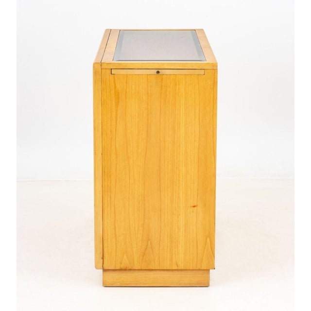 Wood Stanley Furniture Modern Mahogany Bar Cabinet For Sale - Image 7 of 10