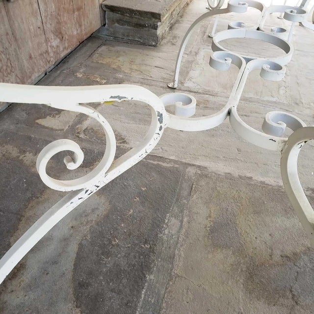 Vintage Wrought Iron Table and Chairs For Sale - Image 11 of 11