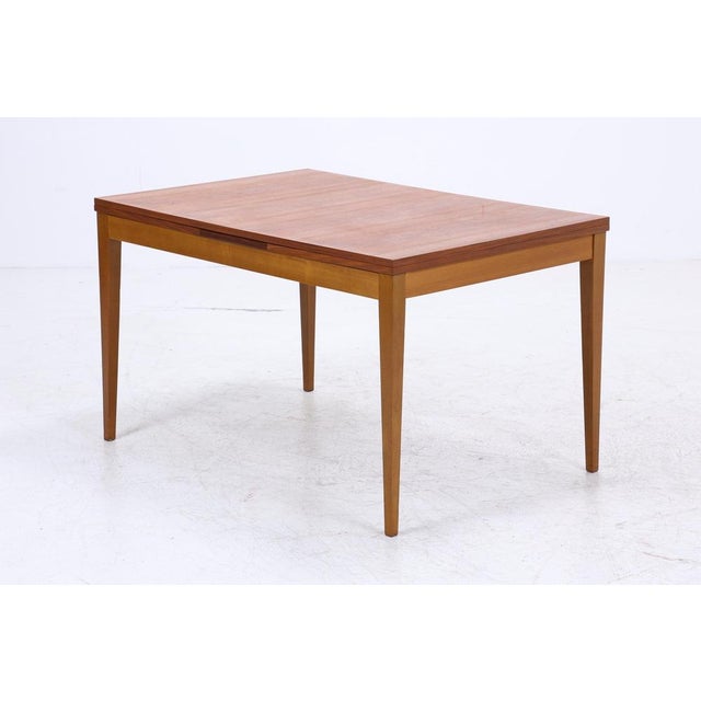 Mid-Century Extendable Dining Table in Wood, 1960s For Sale - Image 13 of 14