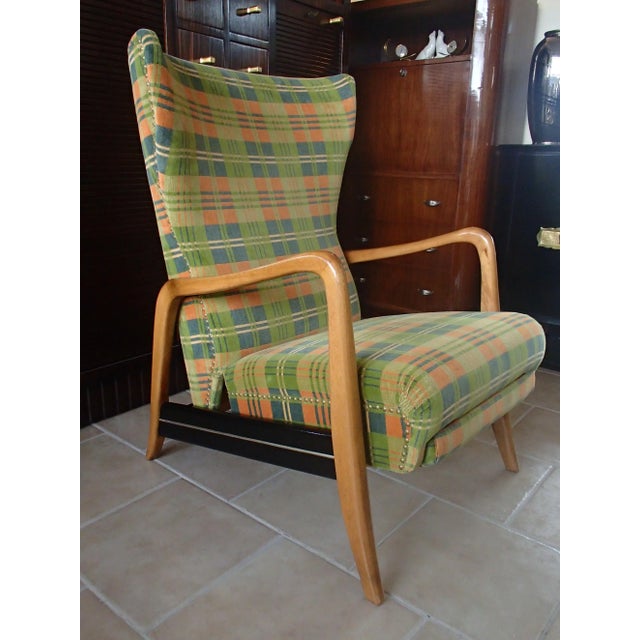 Mid-Century Modern Reclining Wingback Chair from Walter Knoll / Wilhelm Knoll, 1960s For Sale - Image 3 of 15