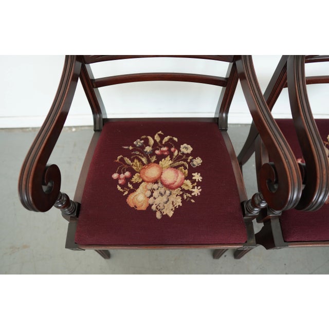 Vintage Federal Revival Dining Chairs (Set of 4) For Sale - Image 12 of 15