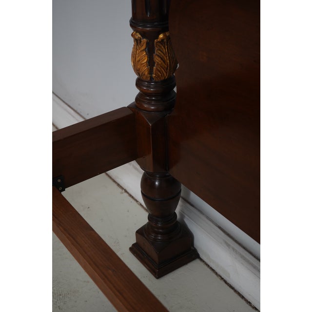Francesco Molon Mahogany King Size Poster Bed For Sale - Image 14 of 17