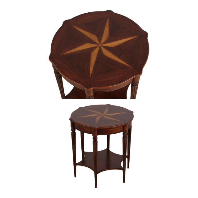 Cherry Inlaid Top Regency Style Lamp Table For Sale