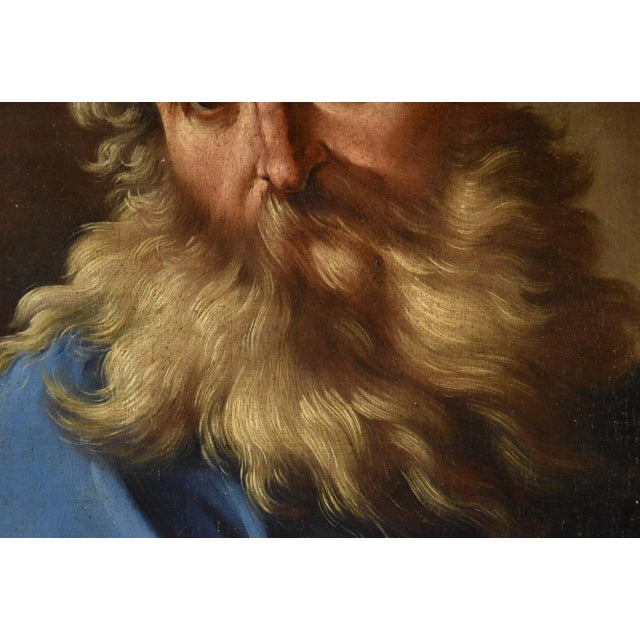 Giovanni Battista Beinaschi, Portrait of the Philosopher Democritus Beinaschi, 17th Century, Oil on Canvas, Framed For Sale - Image 8 of 13