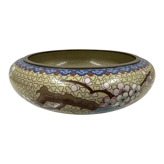 Early 20th Century Antique Chinese Cloisonne Bowl For Sale