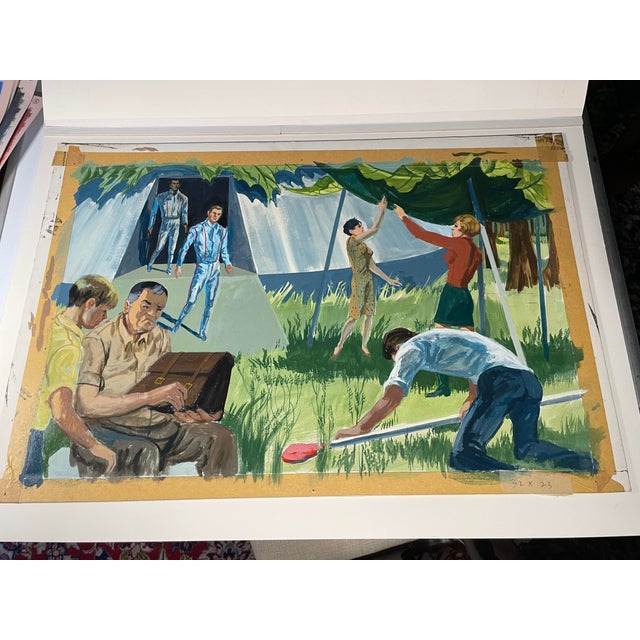 here we have an original 1960's concept art painting done by the Legend Irwin Allen for the original 1960's Land of the...