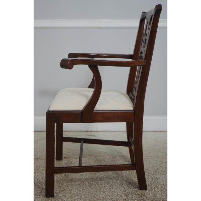 Chippendale Set of 10 Henkel Harris Mahogany Dining Chairs For Sale - Image 3 of 18