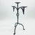 Black Hand Forged Iron Candelabra 23″ (58cm) Antique Copper Electrostatic Finish Wide Tabletop Centerpiece Decor For Sale - Image 8 of 8