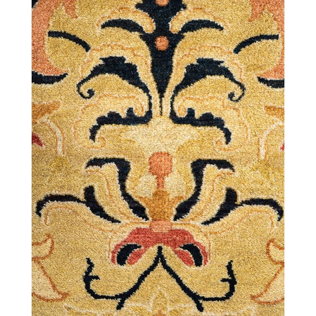Traditional Mogul, One-of-a-Kind Hand-Knotted Area Rug in Green, 8' 1" x 10' 2" For Sale - Image 3 of 8
