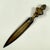 Metal Birmingham English Brass Shakespeare Letter Knife-Bookmark, Dated 1902 For Sale - Image 7 of 10