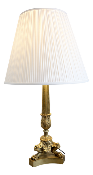 French Empire Gilt Bronze Lamp, 1810