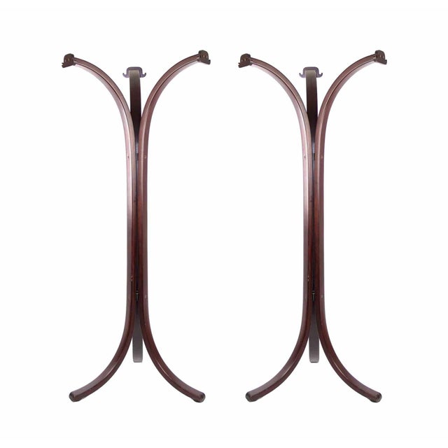 Pair of Steel Hangers is an original design furniture realized in the 1970s. A beautiful vintage couple of hangers...