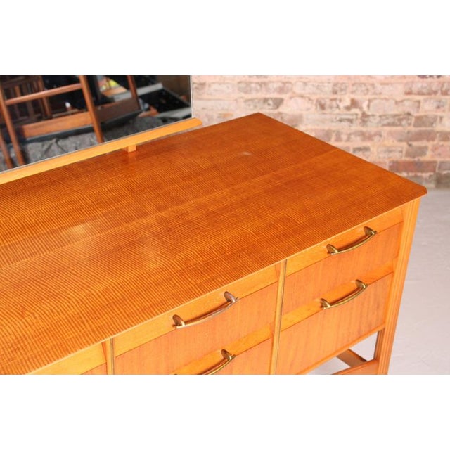 Mid-Century French Mahogany Dressing Table with Mirror, 1960s For Sale - Image 9 of 13