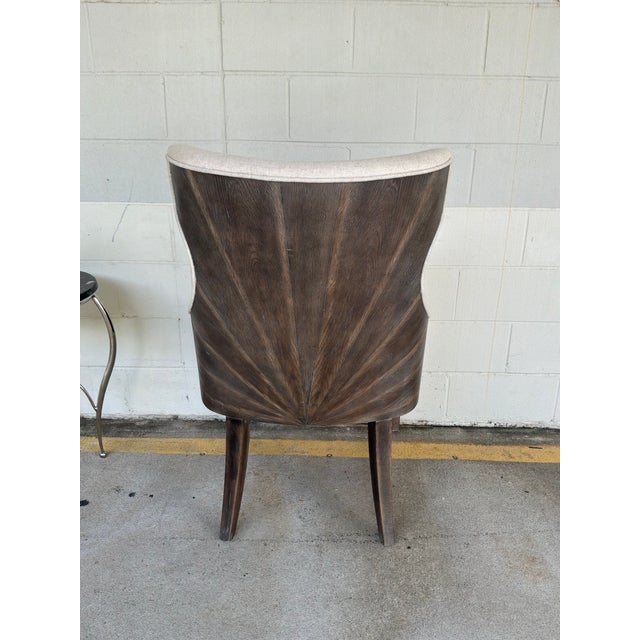 Brown Mid-Century Modern Klismos Highback Chairs / Pair For Sale - Image 8 of 8